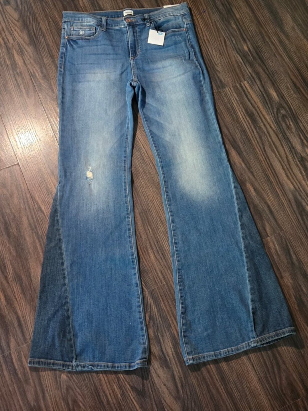SNEAK PEEK 70's Hippie Style Flare Leg Cotton Jeans NWT/SIZE 13/31